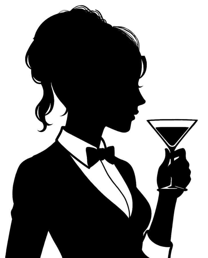 黒服の女性 女性バーテンダー